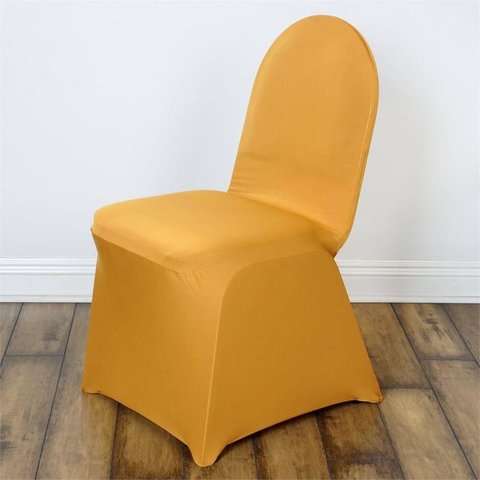 Gold Banquet Spandex Chair Cover Gold Banquet Spandex Chair Cover