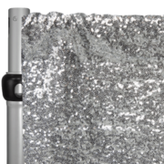 Silver Sequins Pipe & Drape- 6-10 FT
