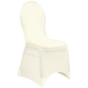 Ivory Banquet Spandex Chair Cover