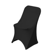 Black Folding Spandex Chair Cover